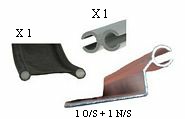 Pair of VW T5 / T6 Awning Rails inc 1 Kador and 1 Fig 8 for SWB with Roof Bars or Pop Top
